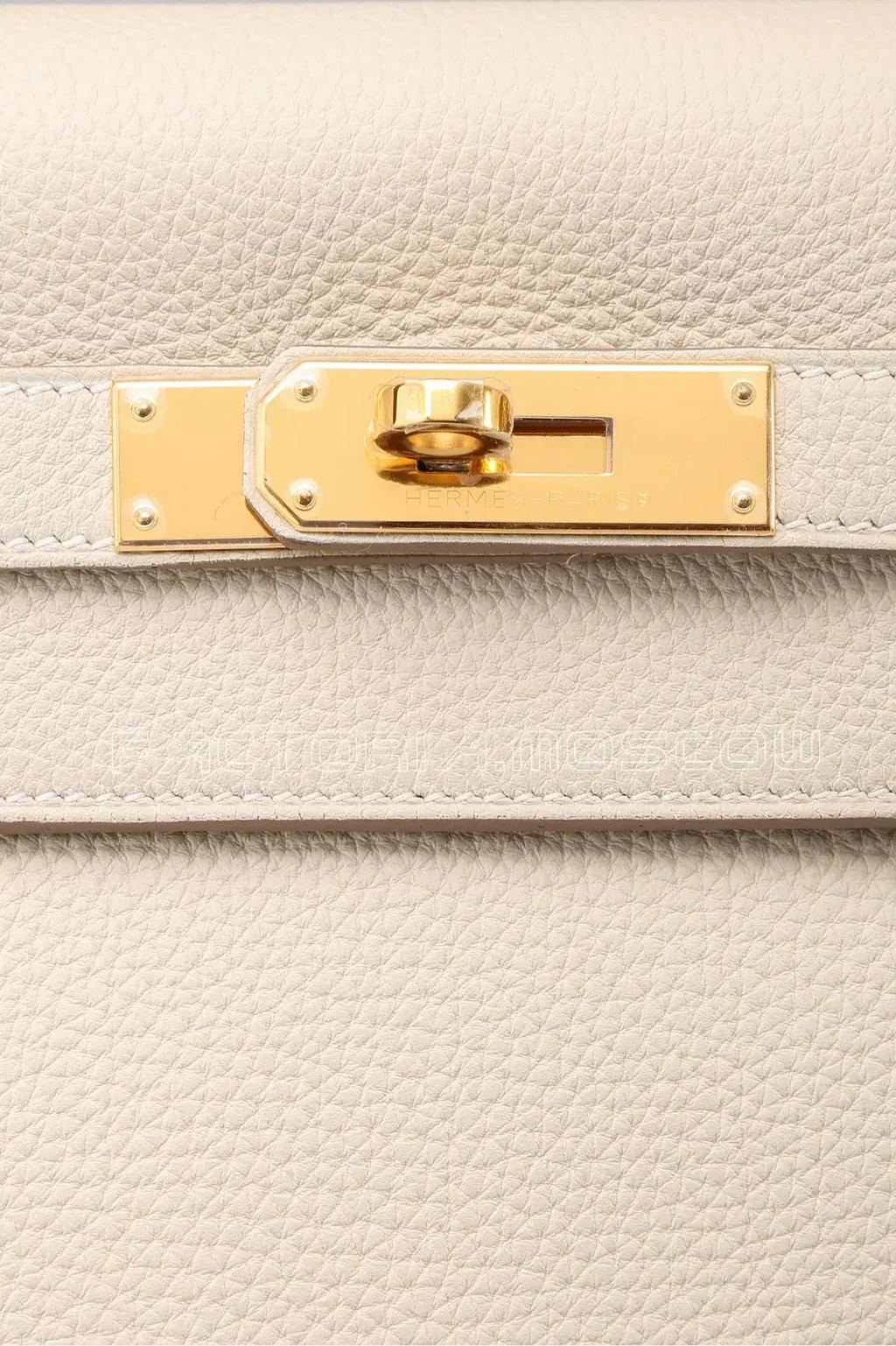 Hermes Kelly Retourne 32 Togo Colour Craie GHW