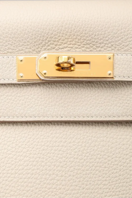 Hermes Kelly Retourne 32 Togo Colour Craie GHW