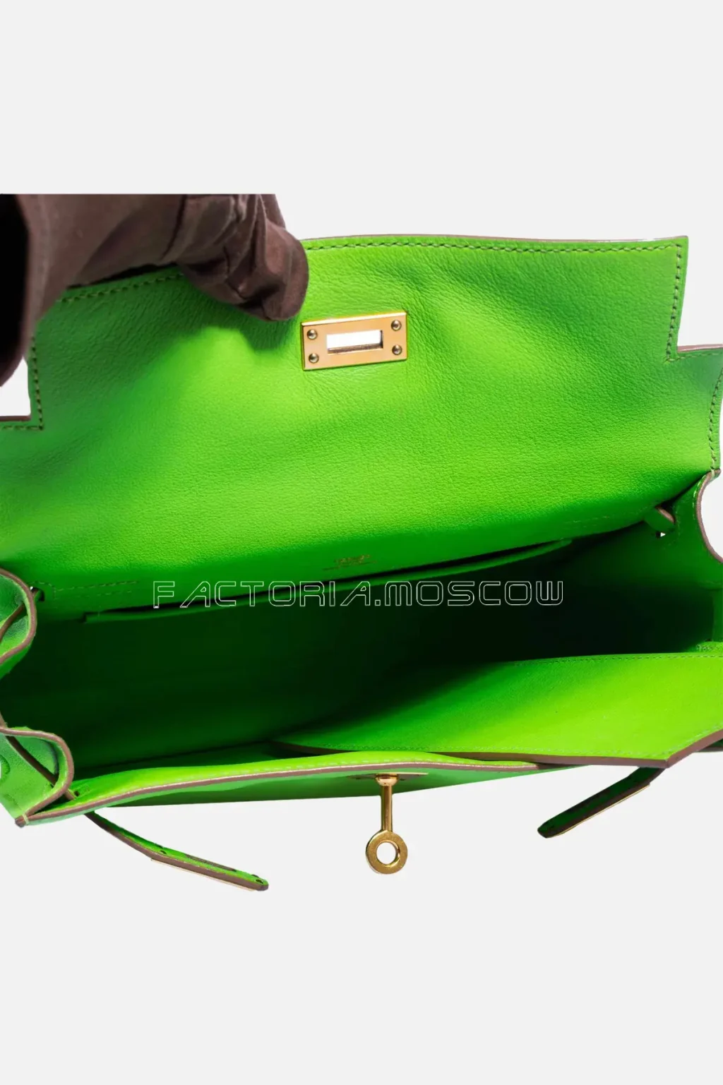 Hermes Kelly Danse II Apple Green Swift GHW