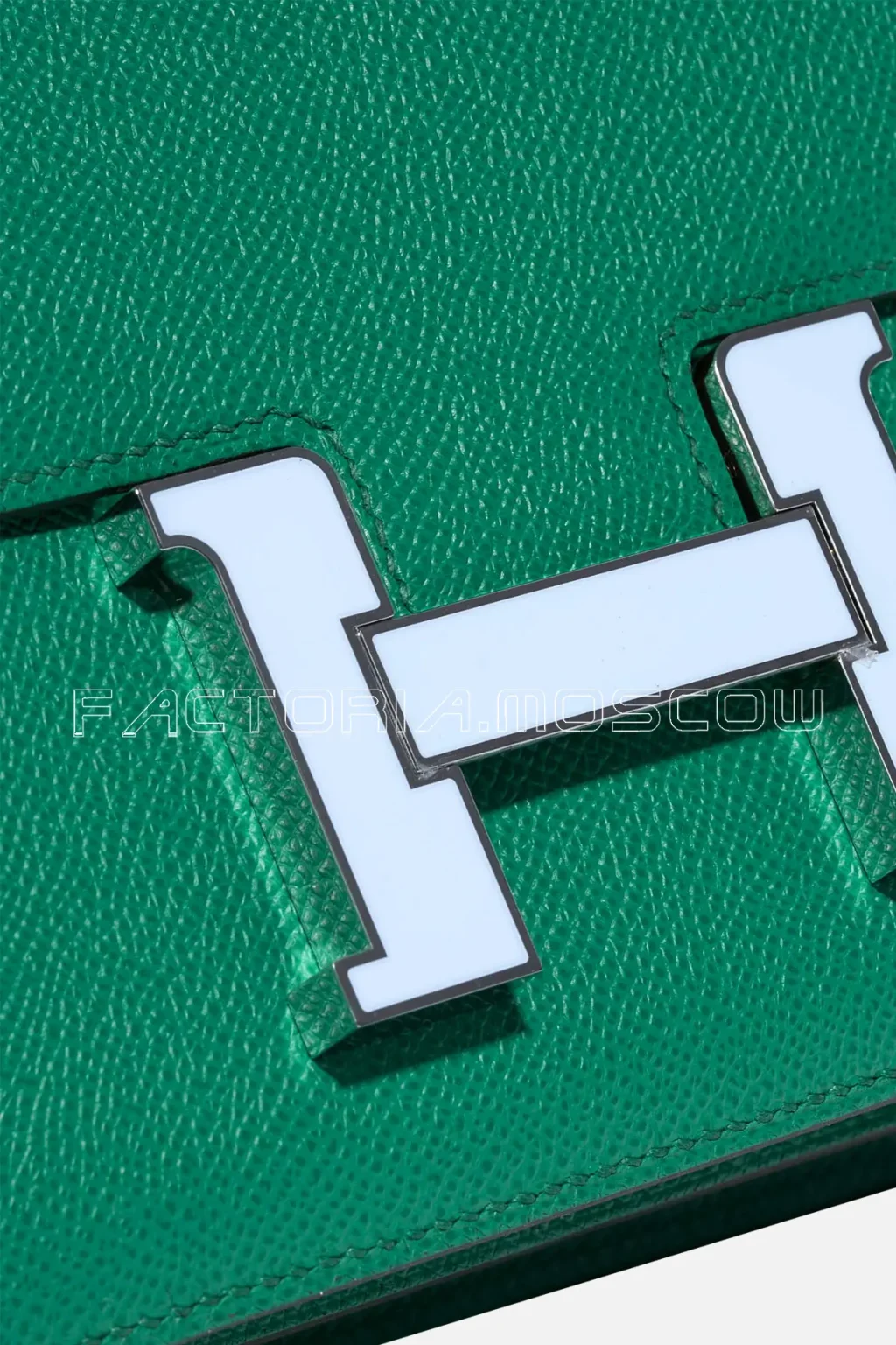 Hermès Constance 24 Epsom Vert Jade / Blue Brume PHW