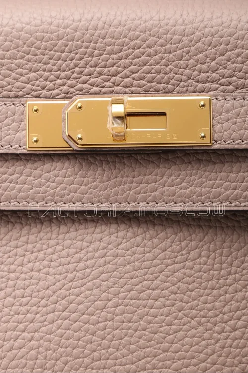 Hermes Kelly 28 Retourne Tourillon Clemence Colour Gris Tourterelle GHW