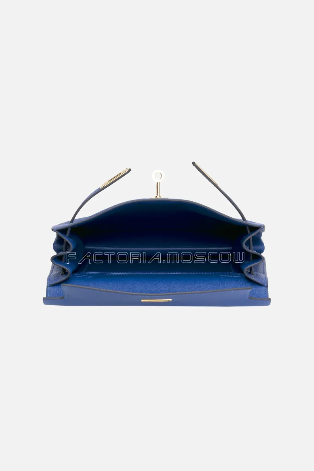 Hermes Kelly Danse II Deep Blue Evercolor GHW