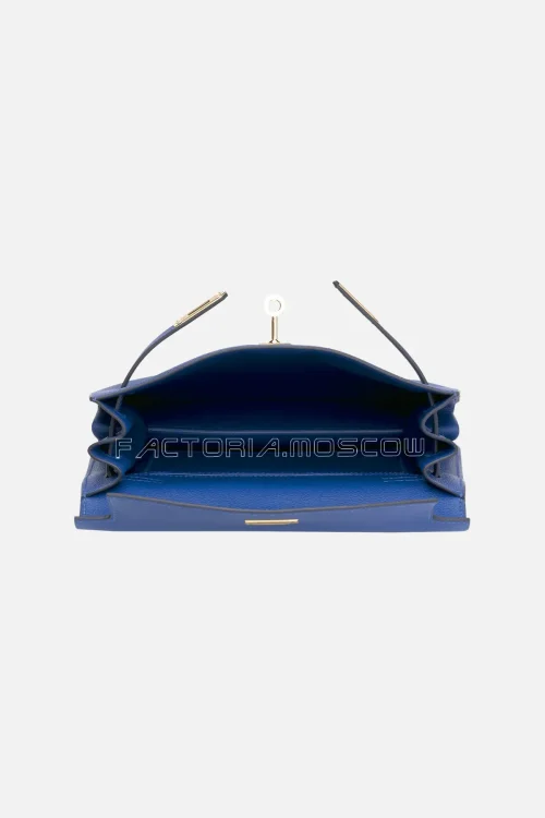 Hermes Kelly Danse II Deep Blue Evercolor GHW