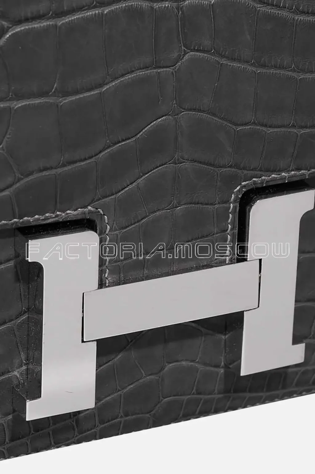 Hermes Constance 24 Matte Alligator Colour Graphite PHW