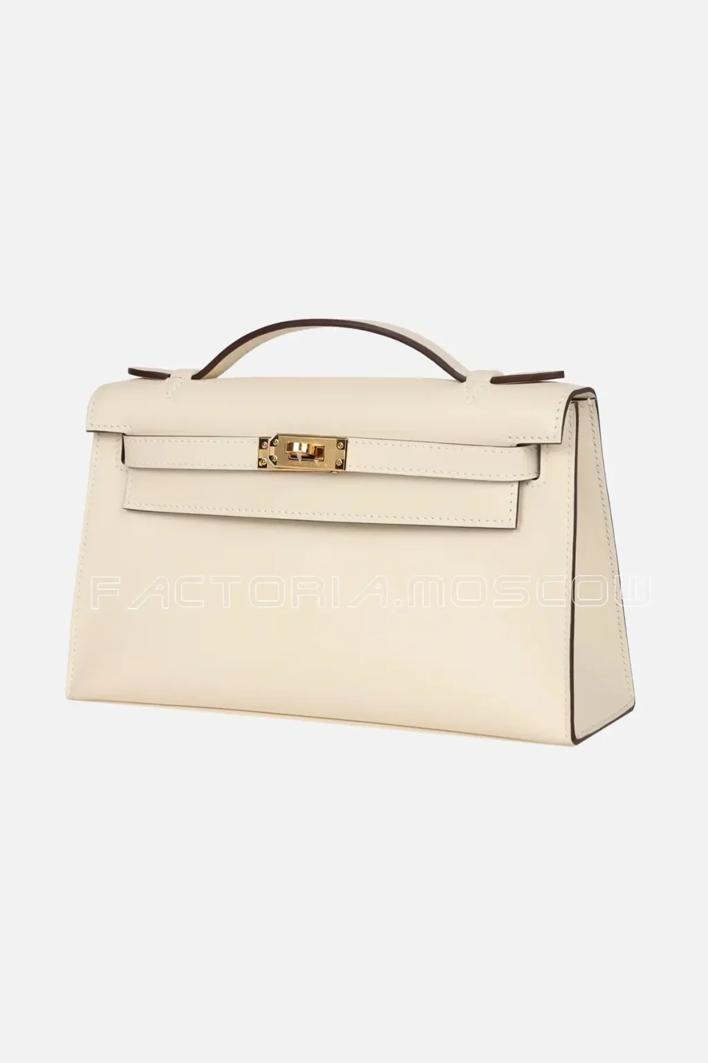 Hermès Kelly Pochette Swift Colour Nata GHW