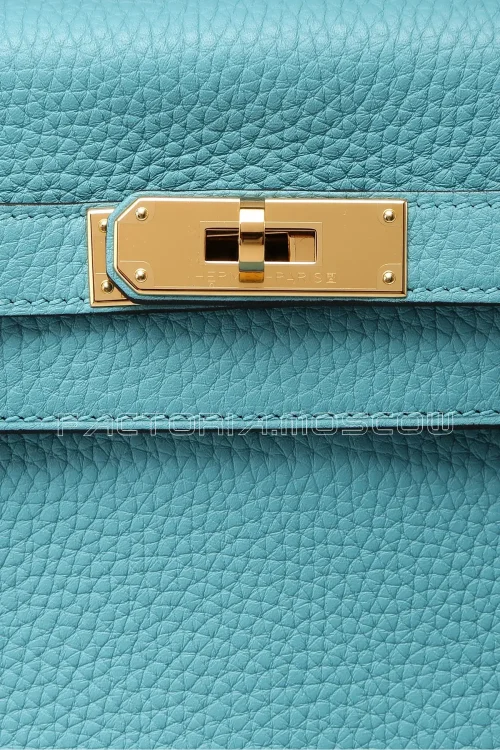 Hermes Kelly 28 Retourne Bleu Saint-Cyr Clemence GHW