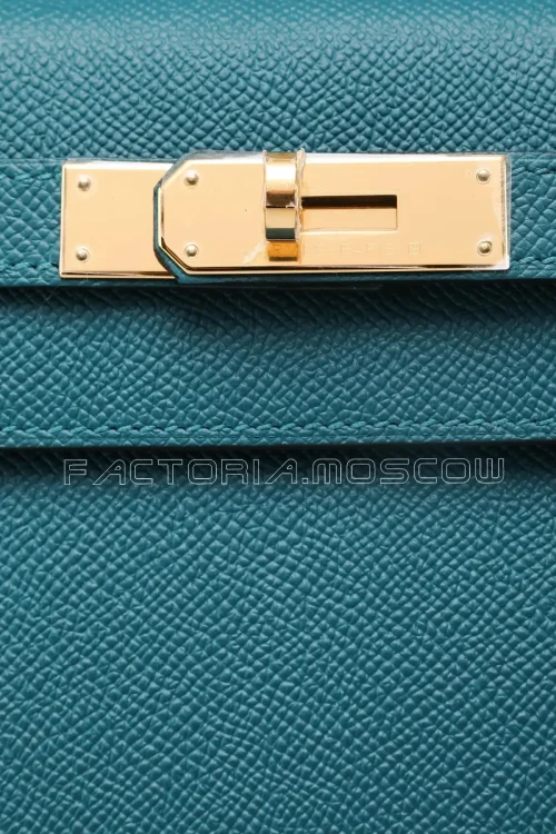 Hermes Kelly Sellier 28 Vert Bosphore Epsom GHW
