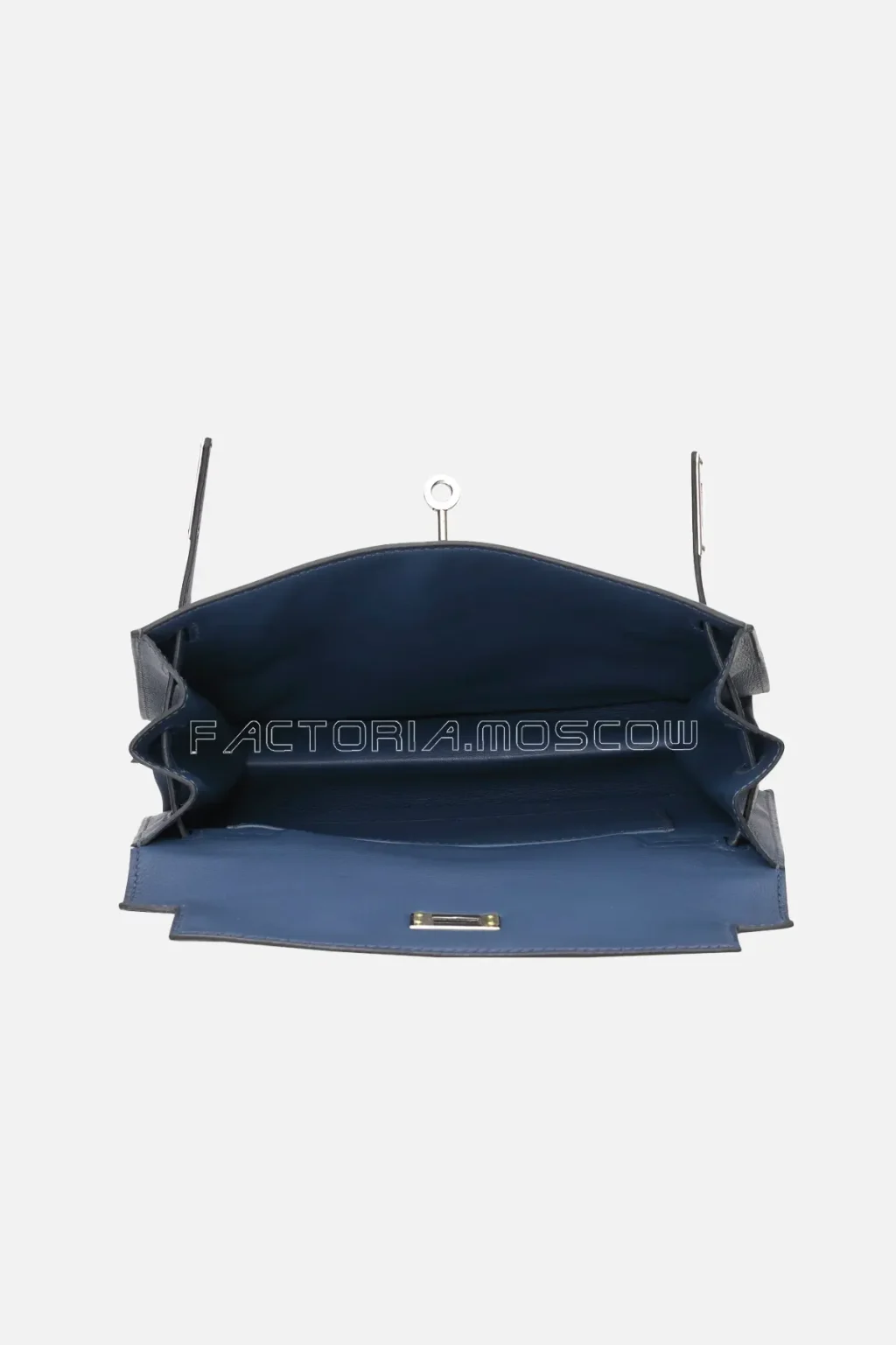 Hermes Kelly Danse II Deep Blue Evercolor PHW