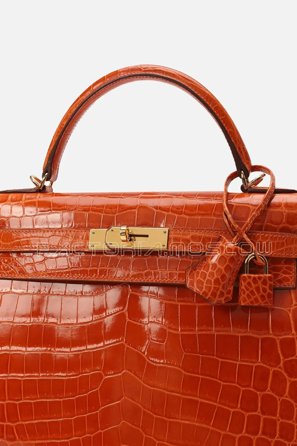 Hermes Kelly Sellier 32 Crocodile Niloticus Colour Feu GHW