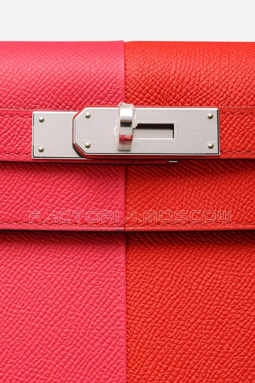 Hermes Kelly 28 Sellier Rouge De Coeur/Rose Extreme/Bleu Zanzibar Tricolor Epsom PHW