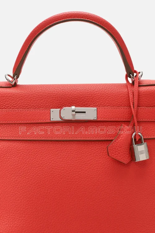 Hermes Kelly Retourne 32 Togo Colour Rouge Vif PHW