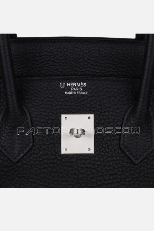 Hermes Special Order HSS Birkin 35 Togo Leather Colour Black & Turquoise Brushed PHW