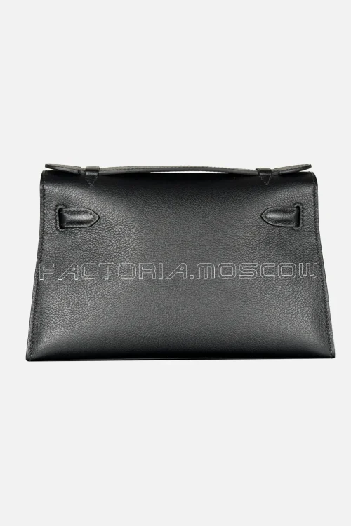 Hermès Kelly Pochette Evercolor Colour Black RGHW