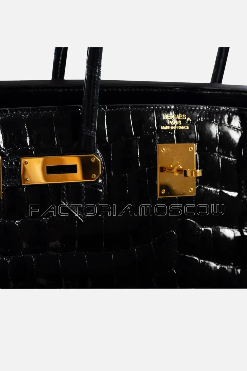 Hermes Birkin 40 Porosus Crocodile Colour Blue Nuit GHW