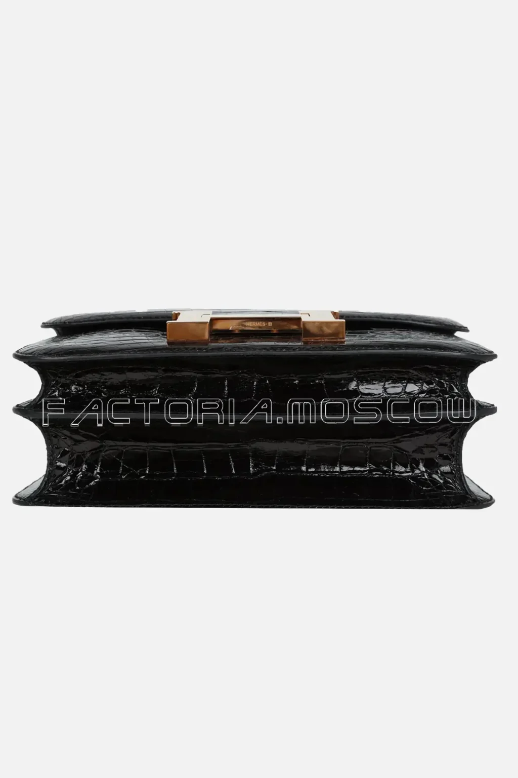 Hermès Constance 24 Black Shiny Alligator RGHW