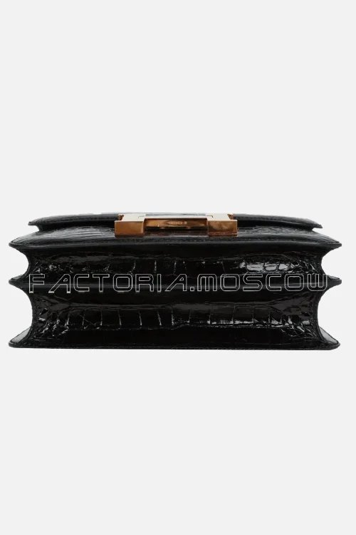 Hermès Constance 24 Black Shiny Alligator RGHW