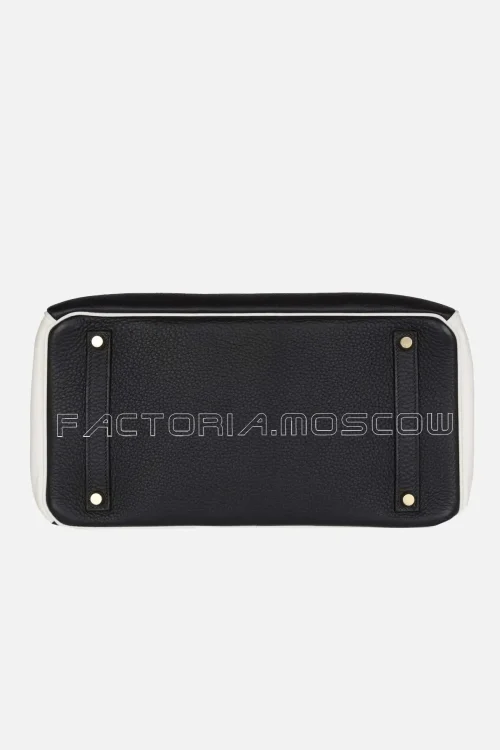 Hermès Special Order (HSS) Birkin 35 Black And White Clemence GHW