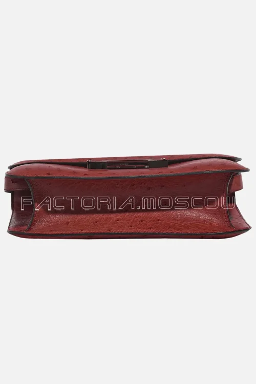 Hermès Constance 24 Ostrich Rouge H PHW