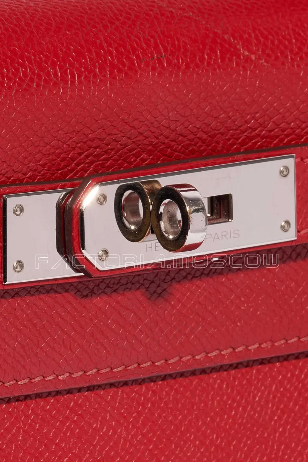 Hermès Kelly Sellier 28 Epsom Colour Rouge Vif PHW
