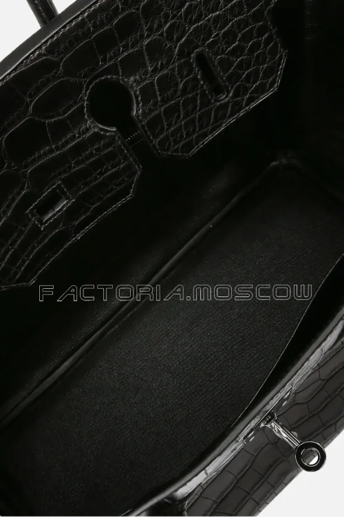 Hermès So Black Birkin 35 Matte Alligator Colour Black Hardware Black