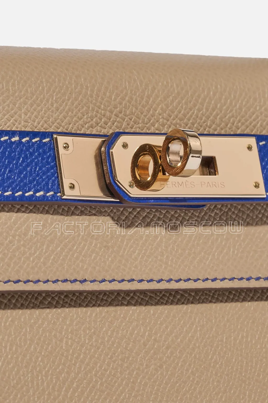Hermès Kelly Sellier 28 HSS Epsom Trench/Blue Electrique GHW