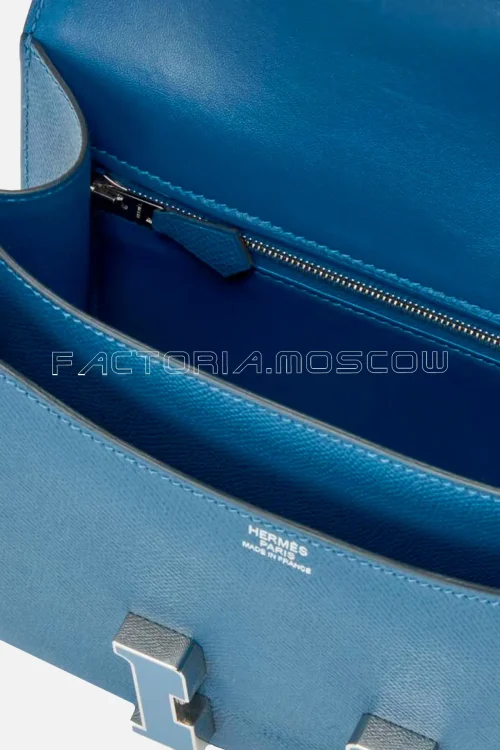 Hermès Constance 24 Deep Bleu Epsom Enamel And PHW