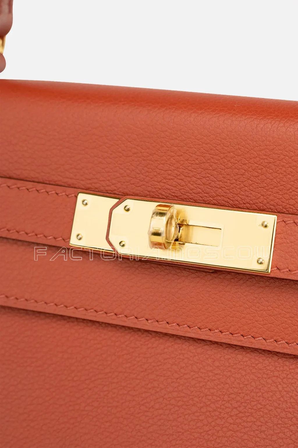 Hermès Kelly Retourne 28 Evercolor Brique GHW