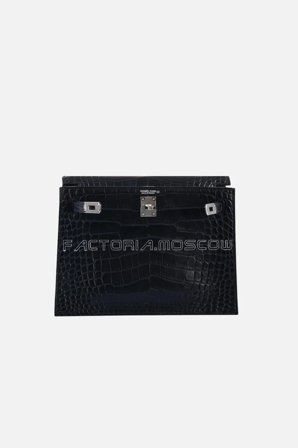 Hermes Kelly Danse II Matte Black Alligator PHW