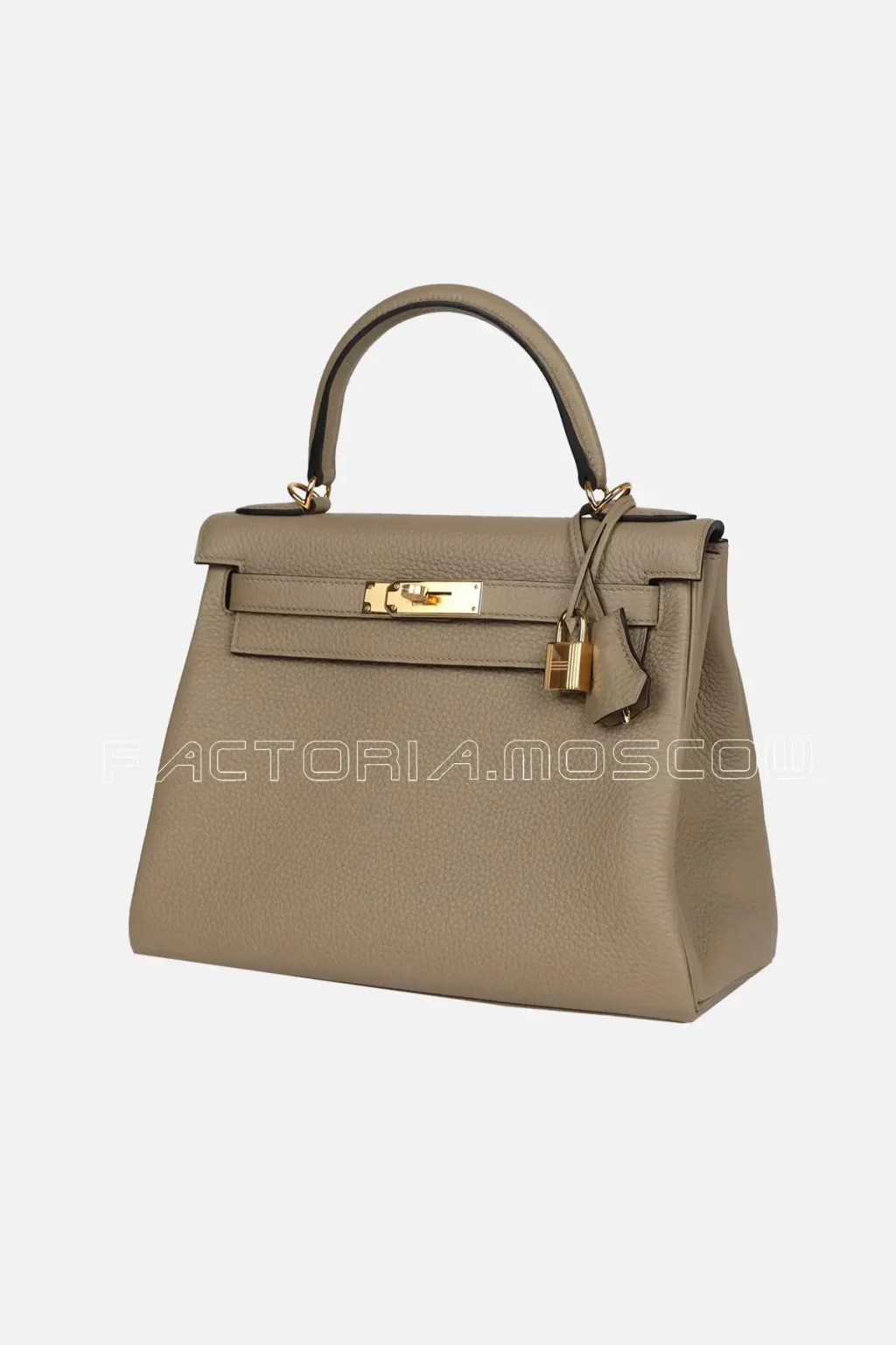 Hermès Kelly Retourne 28 Beige Marfa Clemence GHW