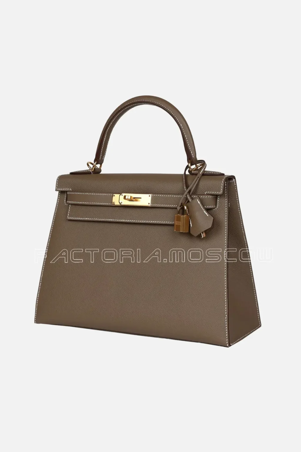 Hermès Kelly Sellier 28 Etoupe Epsom GHW