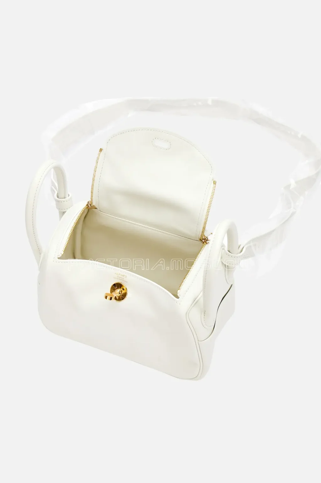 Hermès Mini Lindy 20 White Swift GHW