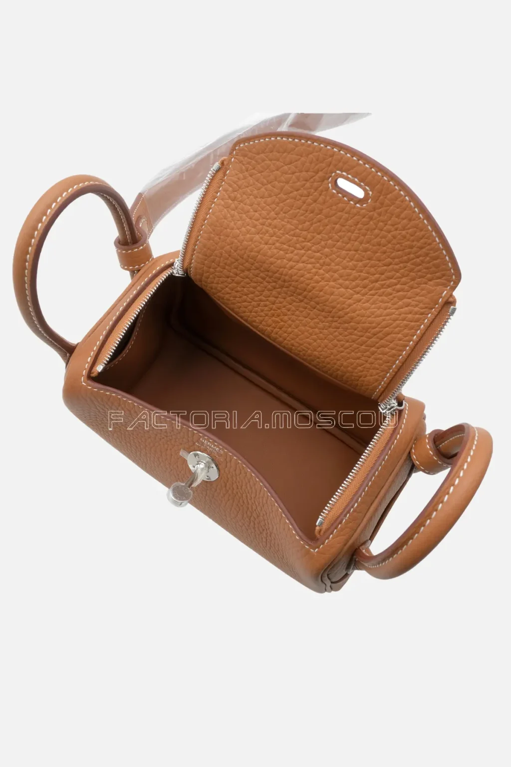Hermès Mini Lindy Gold Clemence PHW