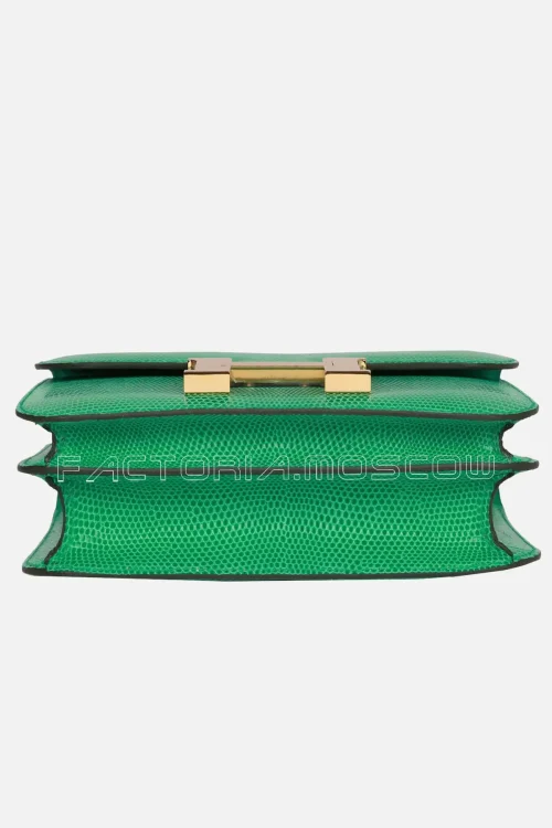 Hermès Mini Constance 18 Menthe Lizard Salvator GHW