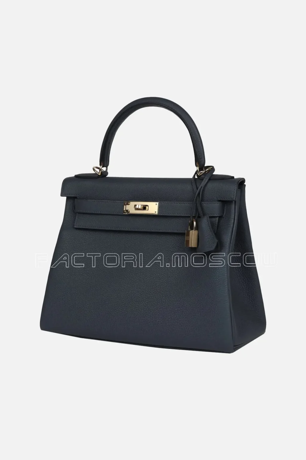 Hermès Kelly Retourne 28 Gris Misty Togo Permabrass Hardware