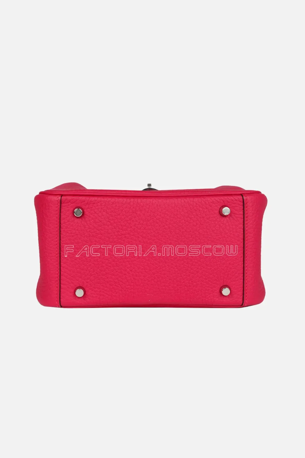Hermès Mini Lindy Framboise Clemence PHW