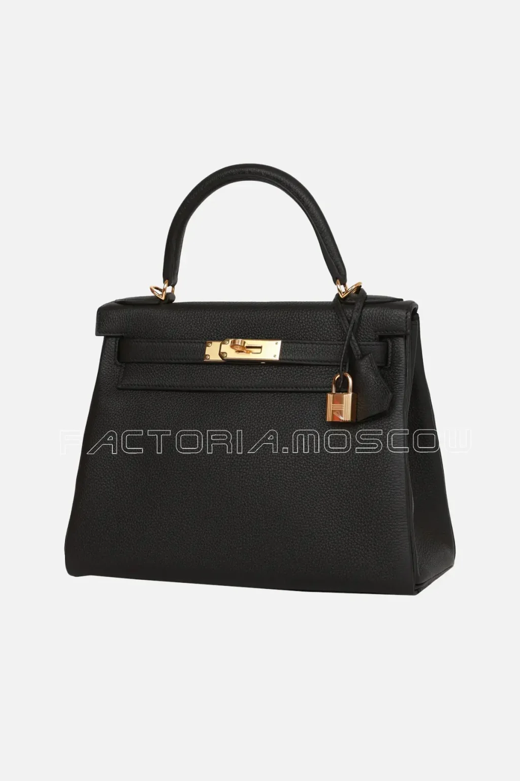 Hermès Kelly Retourne 28 Black Togo GHW