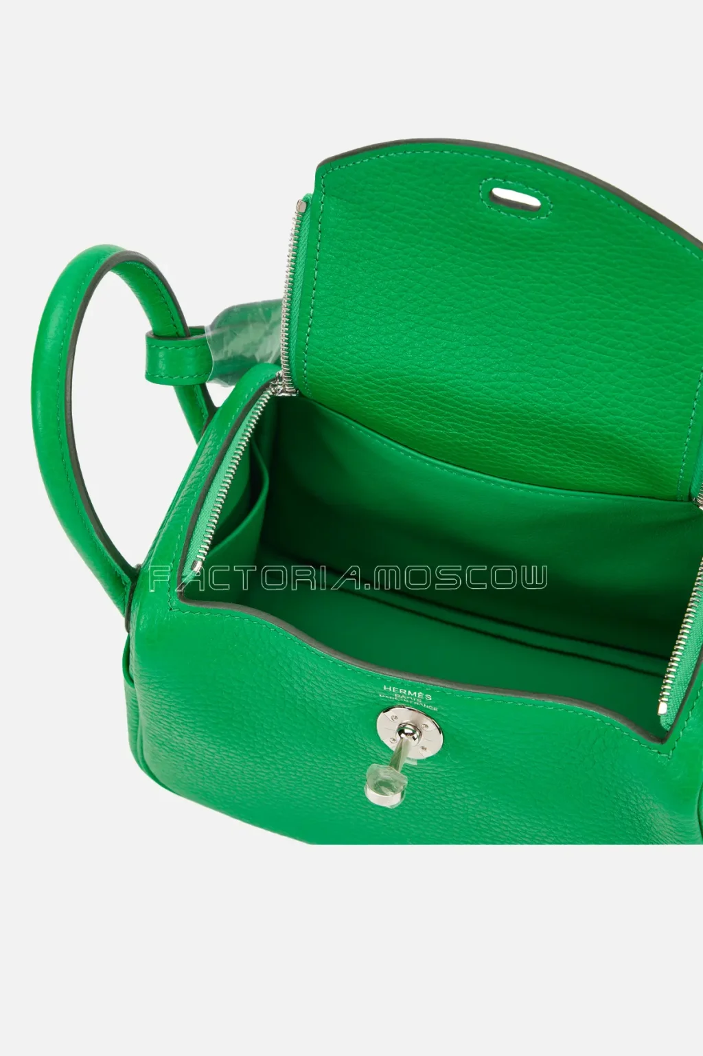 Hermès Mini Lindy 20 Bambou Clemence PHW