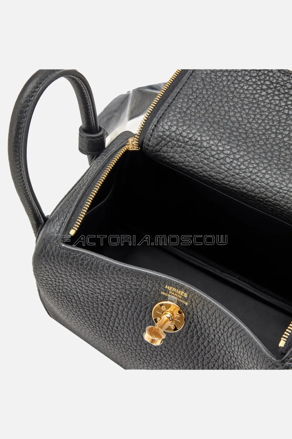Hermès Mini Lindy 20 Black Clemence GHW