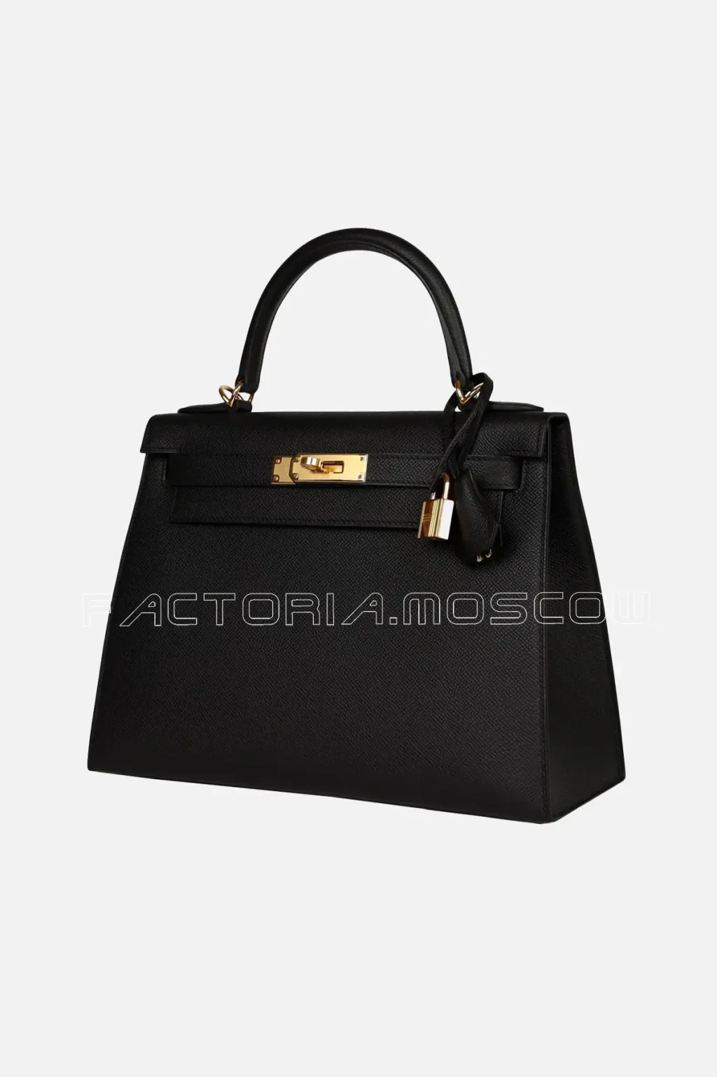 Hermès Kelly Sellier 28 Black Epsom GHW