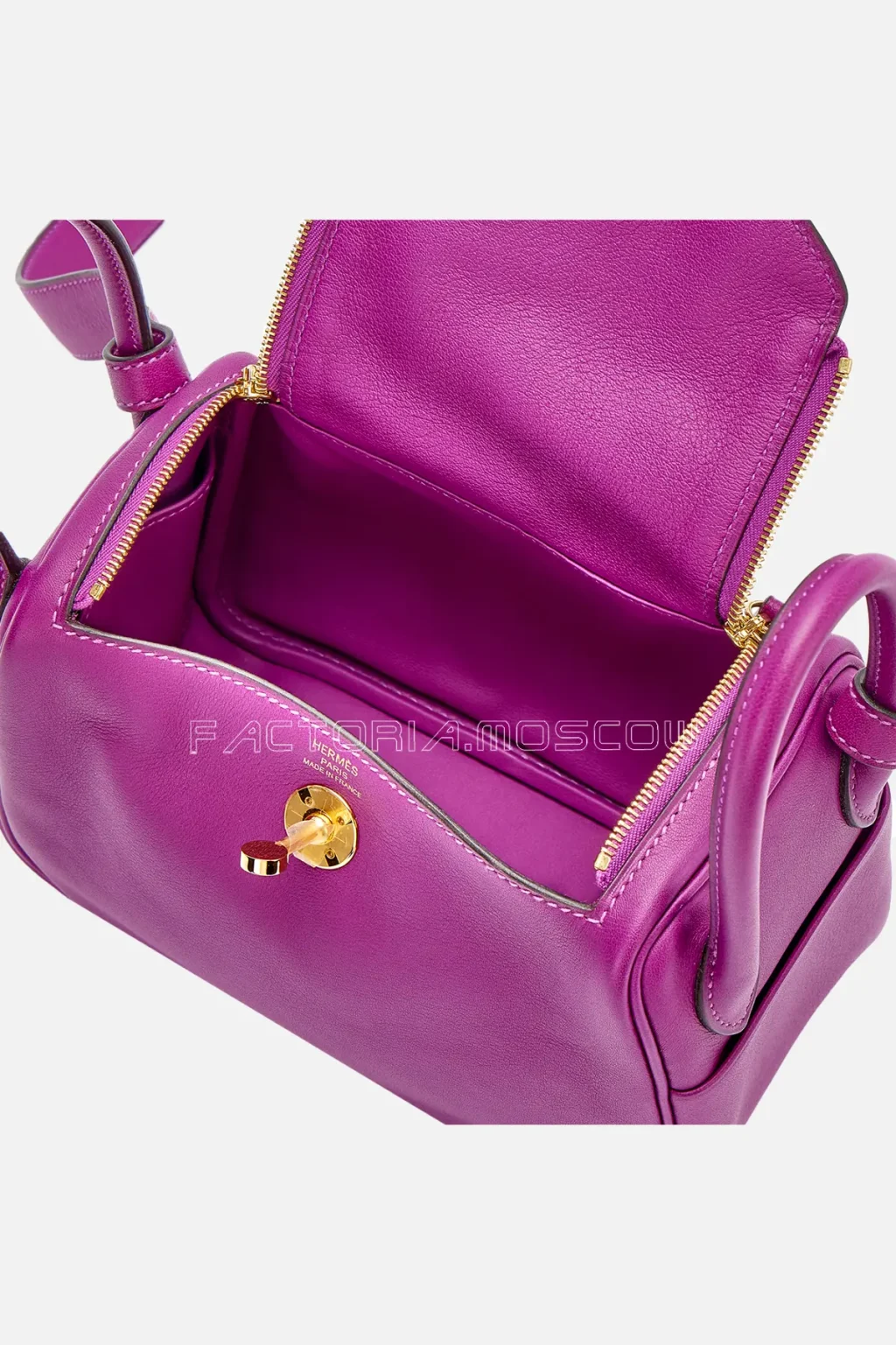Hermès Mini Lindy 20 Anemone Swift GHW