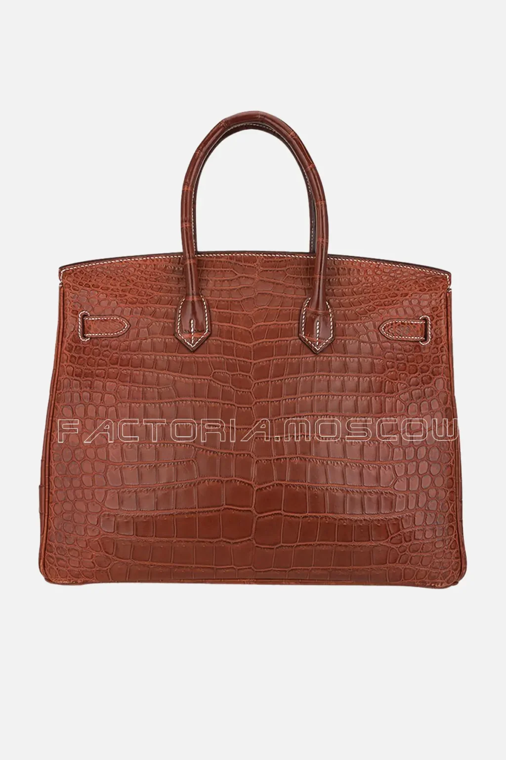 Hermes Birkin 35 Matte Porosus Crocodile Bag Colour Fauve GHW