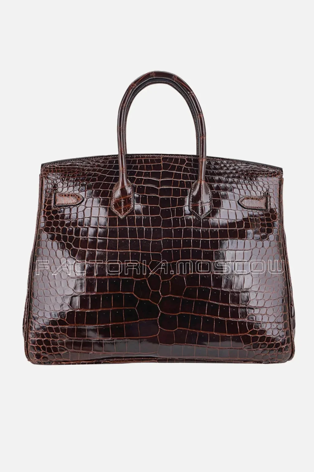 Hermes Birkin 35 Porosus Crocodile Bag Colour Cocoan GHW