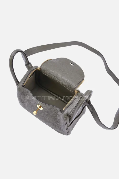 Hermès Mini Lindy 20 Etain Clemence GHW