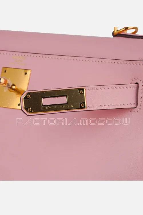 Hermes Kelly 28 Bag Rose Sakura GHW Swift Leather