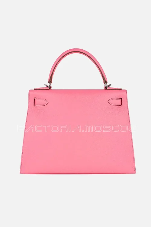 Hermes Kelly 28 Sellier Rose Confetti PHW Epsom Bag