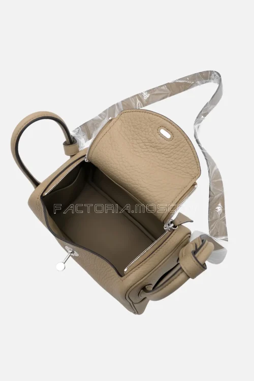 Hermès Mini Lindy 20 Beige Marfa Clemence PHW