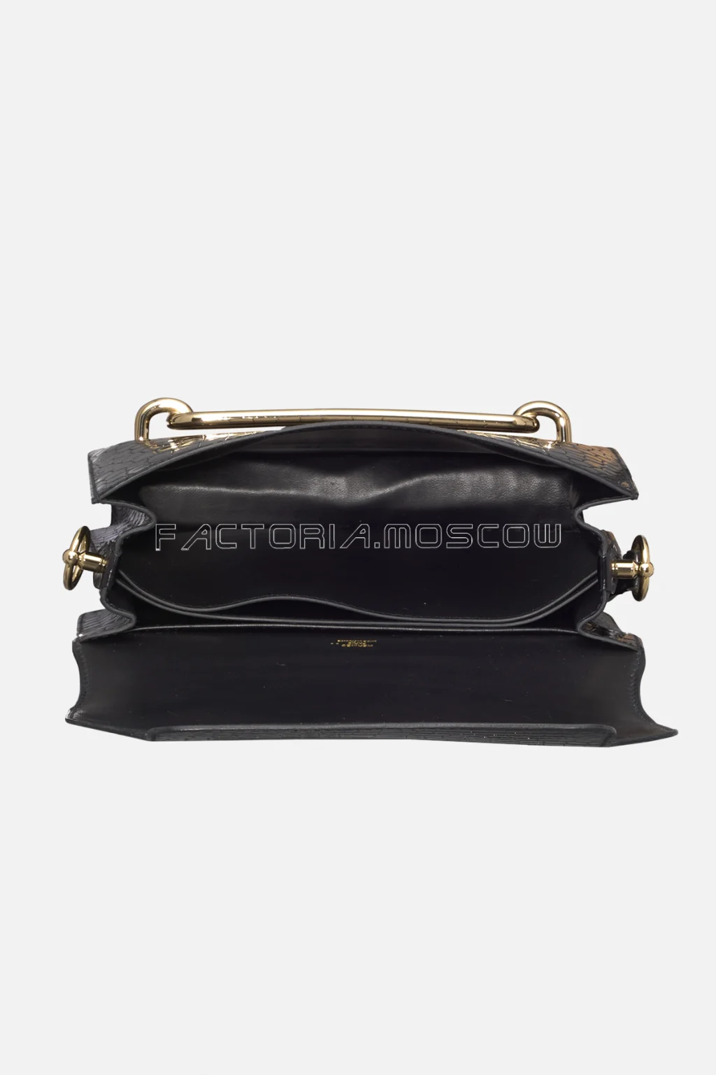 Hermes Roulis 23 Shiny Black Niloticus Crocodile GHW