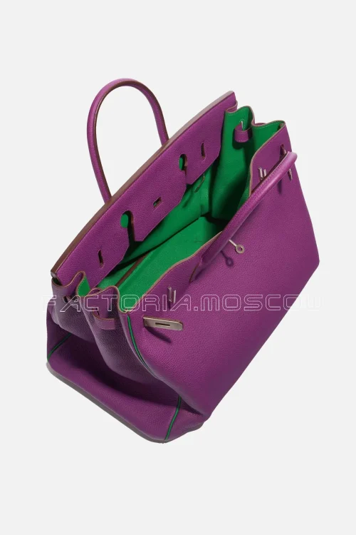 Hermès Hss Birkin 40 Togo Colour Anemone/Bamboo PHW