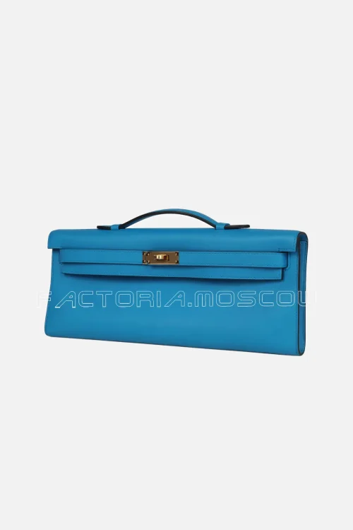 Hermès Kelly Cut Bleu Zanzibar Swift GHW
