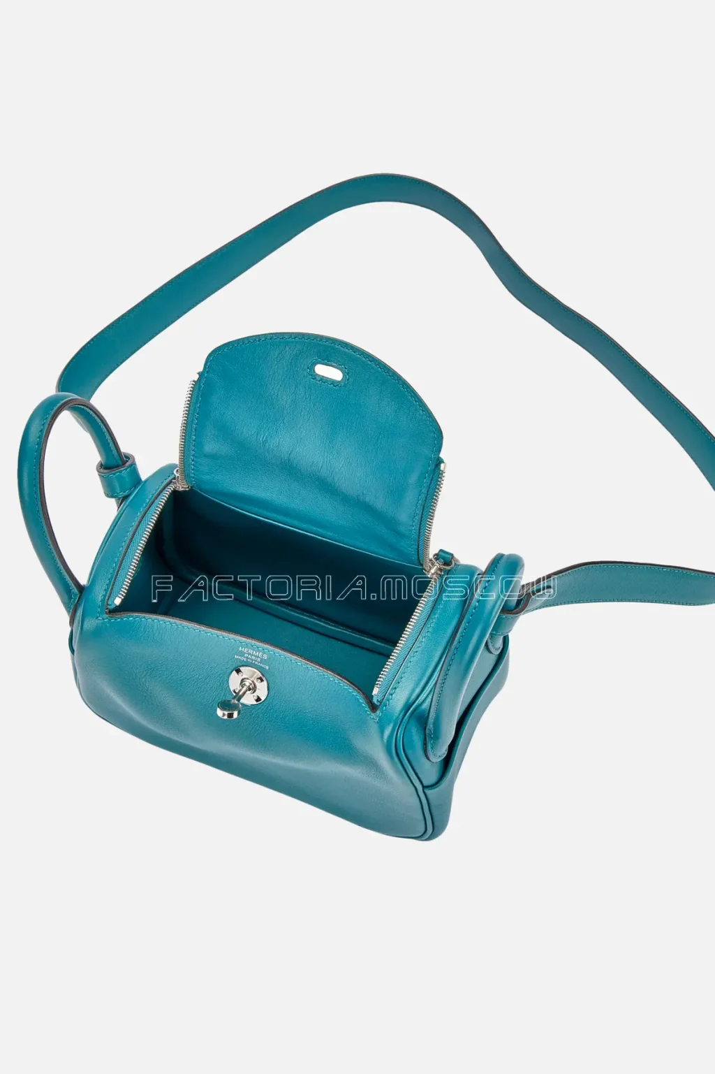 Hermès Mini Lindy 20 Vert Bosphore Swift PHW
